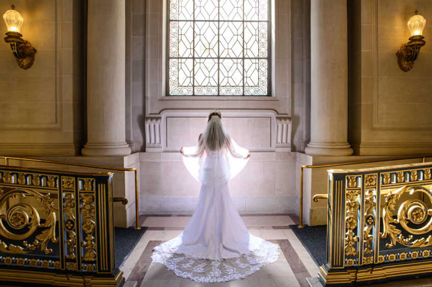 Creative Wedding Photography at SF City Hall