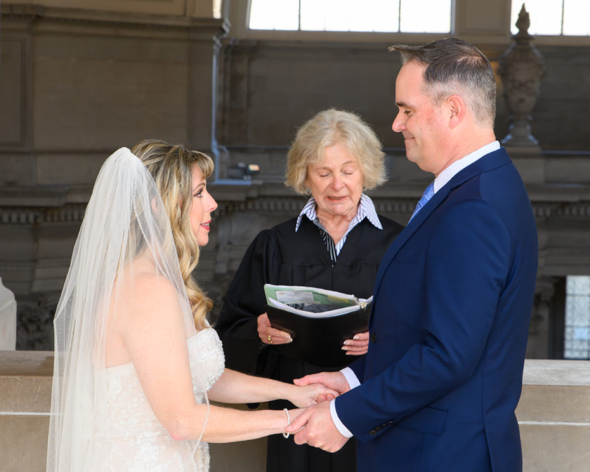 San Francisco city hall ceremony on the 4th Floor